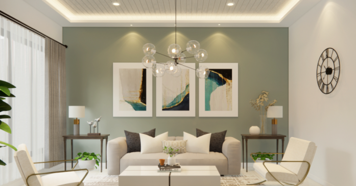 25 Desain Dinding Ruang Tamu Cantik dan Elegan